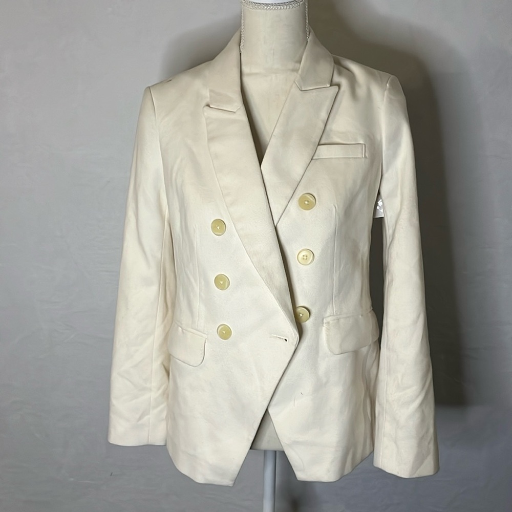 NWT- Express Cream Colored 3 button Coat retail $148